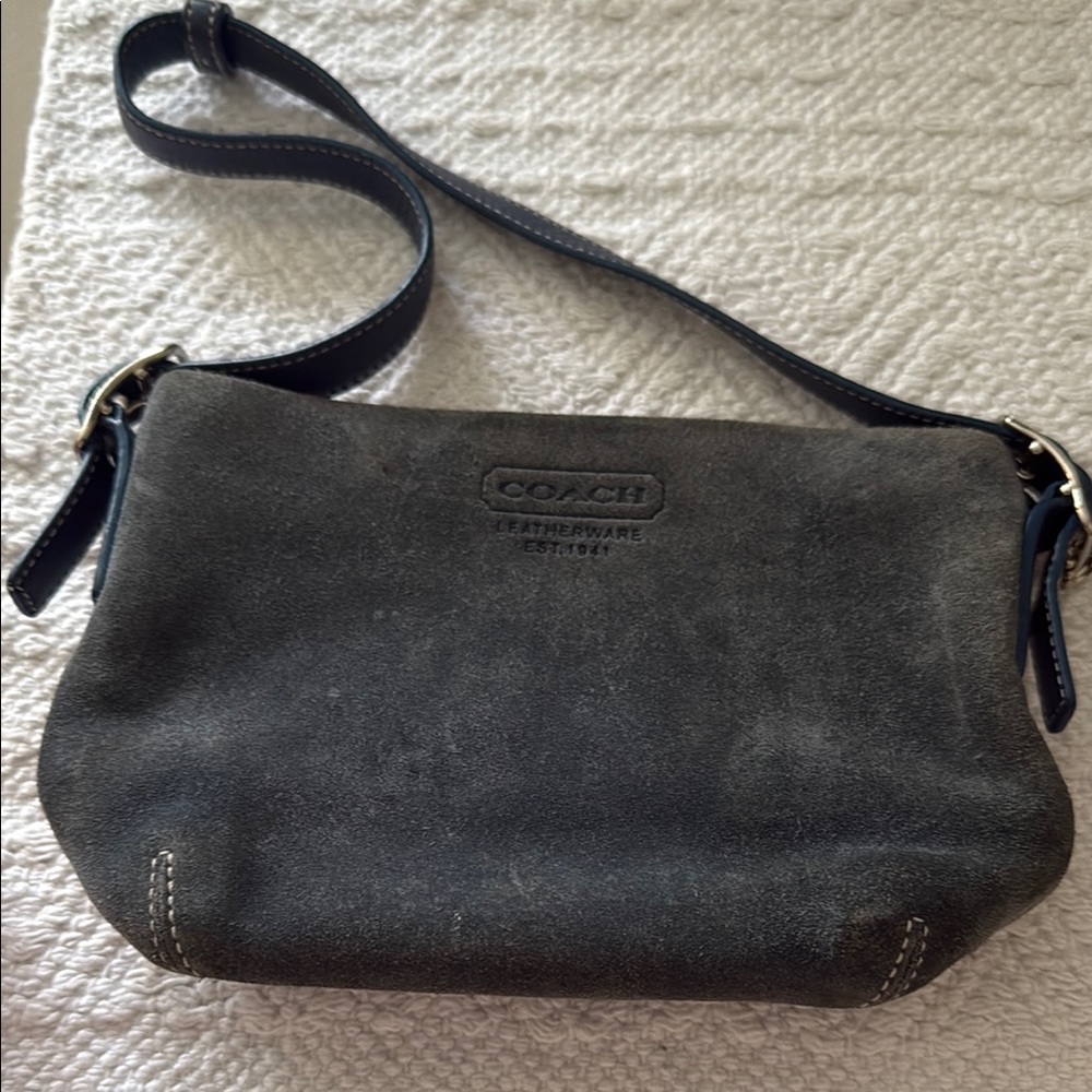 Coach Mini Blue Crossbody Bag with Adjustable Strap